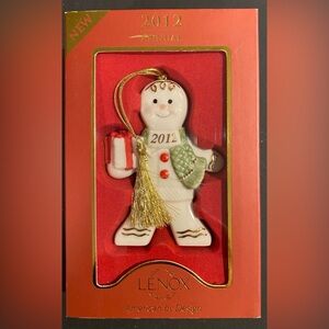 LENOX 2012 Delicious Delivery Snowman Ornament